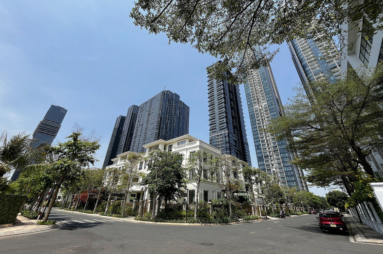 Una esquina de la actual zona residencial Vinhomes Golden River, Distrito 1.