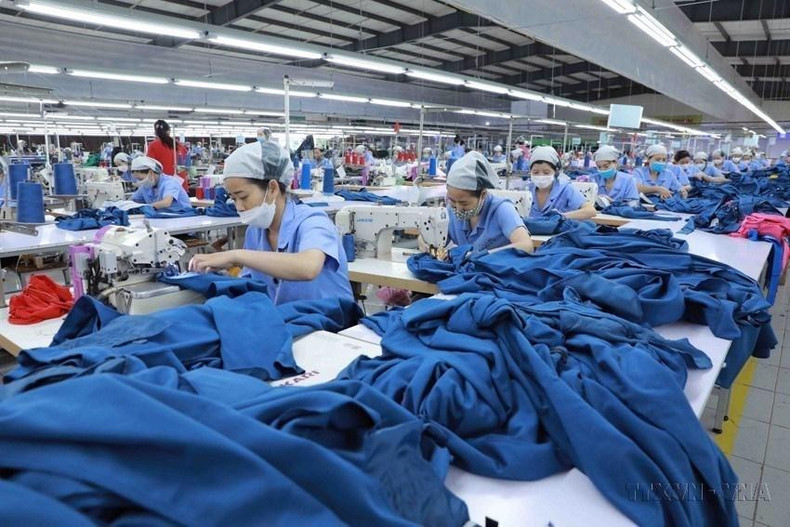 La mayoría de los trabajadores del sector textil son mujeres. (Foto: VNA)