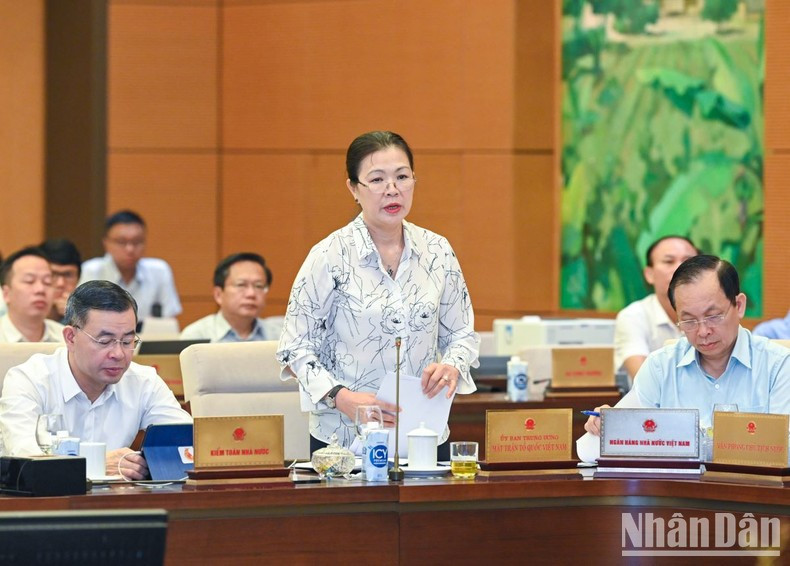 Truong Thi Ngoc Anh, vicepresidenta del Comité Central del Frente de la Patria de Vietnam en el evento. Truong Thi Ngoc Anh, vicepresidenta del Comité Central del Frente de la Patria de Vietnam en el evento.