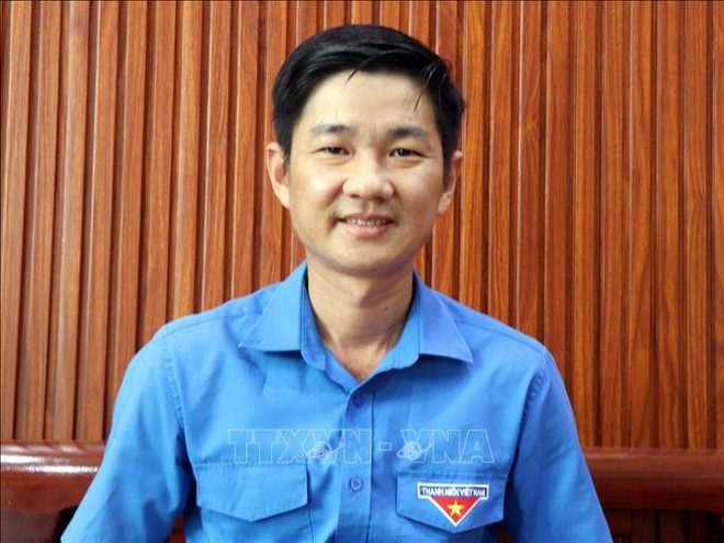 Nguyen Hoang Dao, secretario de la filial de la Unión de Jóvenes Comunistas Ho Chi Minh en Ca Mau. (Foto: VNA)