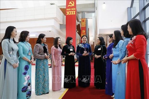 La garantía de igualdad de género también se considera como logro destacado de Vietnam, en especial al que el país indochino se encuentra en el grupo de un tercio de los países líderes en cuanto a la mayor proporción de diputadas en el Parlamento. (Foto: VNA)