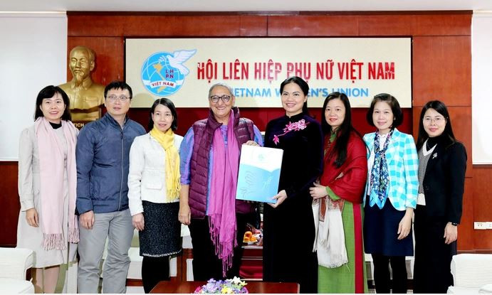 Delgados en el evento. (Fotografía: phunuvietnam.vn)