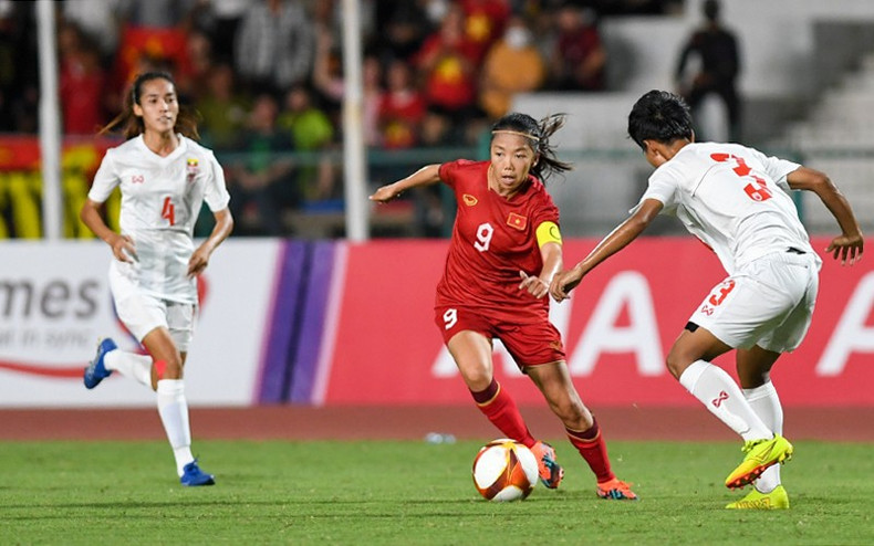 Huynh Nhu tras marcar el primer gol de Vietnam.