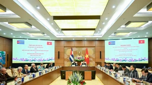 Panorama de la reunión. (Foto: Nhan Dan)