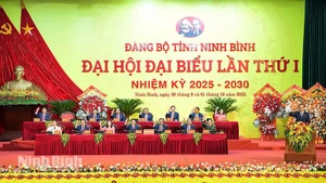 En la primera asamblea del Comité del Partido Comunista de Vietnam en la provincia de Ninh Binh. (Foto: VNA)
