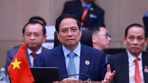 El primer ministro de Vietnam, Pham Minh Chinh, en el evento. (Foto: VNA)