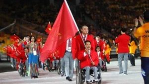 El halterófilo vietnamita Le Van Cong. (Foto: VNA)