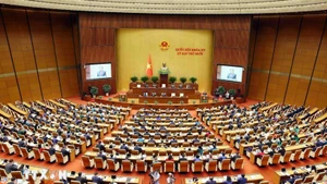 La Asamblea Nacional de Vietnam analiza metas económicas para 2026. (Foto: VNA)