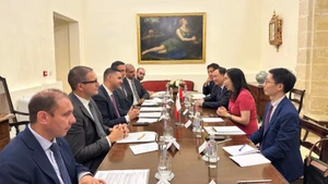 La viceministra de Relaciones Exteriores de Vietnam Le Thi Thu Hang se reúne con Ian Borg, vice primer ministro y titular de Relaciones Exteriores y Turismo de Malta. (Foto: Ministerio de Relaciones Exteriores de Vietnam)
