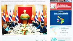Un artículo publicado por el periódico Granma. (Foto: Captura de pantalla/VNA)