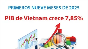 Economía de Vietnam crece 7,85 por ciento en nueve meses de 2025