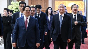 [Foto] Premier vietnamita recibe a secretario del Comité partidista en provincia china de Shandong
