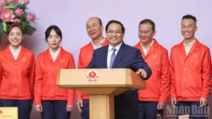 El primer ministro de Vietnam, Pham Minh Chinh, interviene en la ceremonia. (Foto: Nhan Dan)