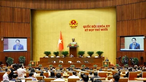 La Asamblea Nacional de Vietnam vota hoy varias leyes y resoluciones importantes. (Foto: VNA)