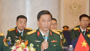El titular del Departamento de Juventud de la Dirección General de Política del EPV, teniente coronel Nguyen Quang Huy. (Foto: qdnd.vn)