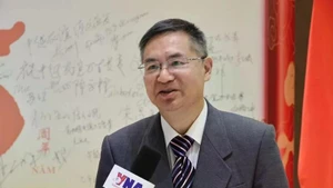 Cheng Hanping, director del Centro de Investigación de Vietnam en la Universidad de Tecnología de Zhejiang, en la entrevista. (Fotografía: VNA)