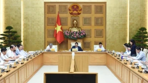 El primer ministro de Vietnam, Pham Minh Chinh, interviene en la cita. (Fotografía: Nhan Dan)