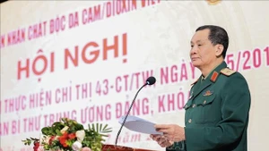 El mayor general Do Hong Lam, vicepresidente ejecutivo de la Asociación de Víctimas del Agente Naranja/Dioxina de Vietnam. (Foto: VNA)