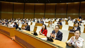 La Asamblea Nacional aprueba la Ley de Funcionarios Públicos (modificada). (Foto: VNA)