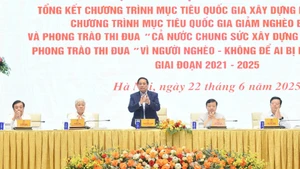 [Foto] Premier vietnamita preside videoconferencia nacional sobre construcción de nueva ruralidad y reducción de pobreza