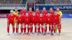 La selección vietnamita de futsal se prepara para la Copa Asiática 2026. (Foto: VNA)