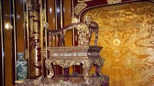 El trono de la dinastía Nguyen fue reconocido como Tesoro Nacional en 2015. (Foto: VNA)