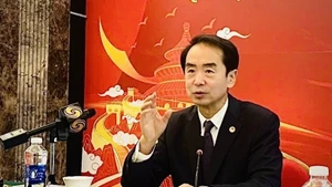El embajador de China en Vietnam, He Wei. (Foto: VNA)