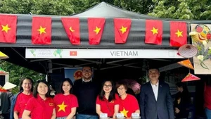 El stand vietnamita en el evento. (Fotografía: VNA)
