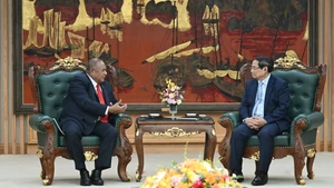 [Foto] Premier vietnamita recibe a canciller de Timor Oriental