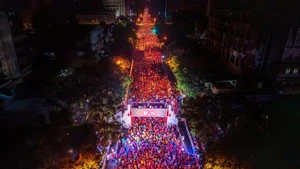 Corredores de la edición 2024 del maratón en posición de salida. (Foto: Comité organizador)