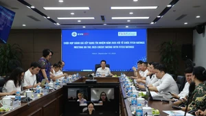 Nguyen Duc Thien, director general de EVNNPC, en la reunión. (Foto: npc.com.vn)