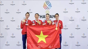 La selección vietnamita de karate. (Foto: VNA)