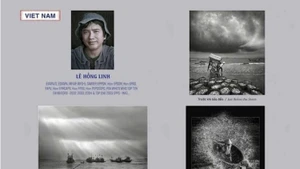 Obras del fotógrafo Le Hong Linh en la exposición. (Foto: VNA)