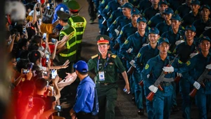 [Foto] Vistas del tercer ensayo general del desfile por el Día Nacional de Vietnam