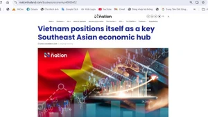El periódico tailandés The Nation publicó el 28 de diciembre un artículo en el que destaca que Vietnam se está consolidando rápidamente como un centro económico fundamental en el Sudeste Asiático. (Foto: VNA)