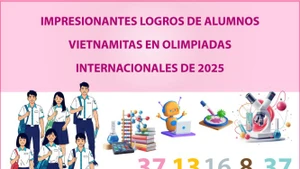 Estudiantes vietnamitas ganan 13 oros en olimpíadas internacionales en 2025