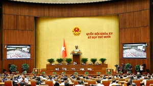 El décimo período de sesiones de la XV legislatura de la Asamblea Nacional de Vietnam. (Foto: VNA)
