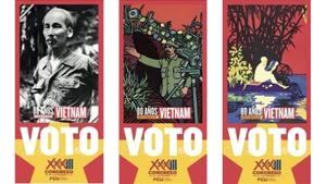 Imagen de Ho Chi Minh en boletas del Congreso del Partido Comunista de Uruguay