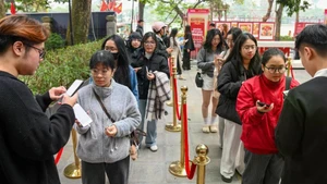 [Foto] Público recibe entrada gratuita del Concierto de la Luz