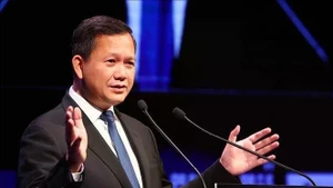 El primer ministro de Camboya, Hun Manet. (Foto: Yonhap)