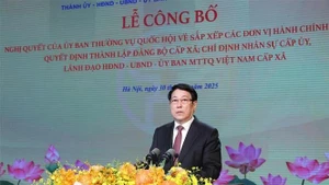 El presidente de Vietnam, Luong Cuong, habla en el evento. (Foto: VNA)