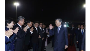 El secretario general del Partido Comunista de Vietnam (PCV), To Lam, concluye su visita de Estado a Camboya. (Foto: VNA)