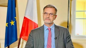 El embajador francés en Vietnam, Olivier Brochet. (Foto: VNA)