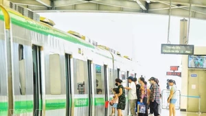 Línea ferroviaria urbana Cat Linh–Ha Dong. (Foto: VNA)