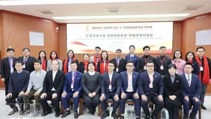 Participantes del Foro de Diálogo Juvenil Vietnam-China. (Foto: VNA)