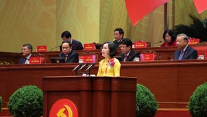 La vicepresidenta de la Asamblea Nacional, Nguyen Thi Thanh. (Foto: VNA)