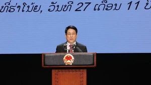 El presidente de Vietnam, Luong Cuong, habla en el evento. (Foto: VNA)