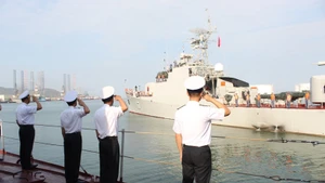 En el acto de despedida. (Foto: VNA)