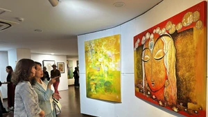Visitantes en el evento. (Foto: VNA)