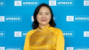 La embajadora Nguyen Thi Van Anh, representante permanente de Vietnam ante la Unesco. (Foto: VNA)